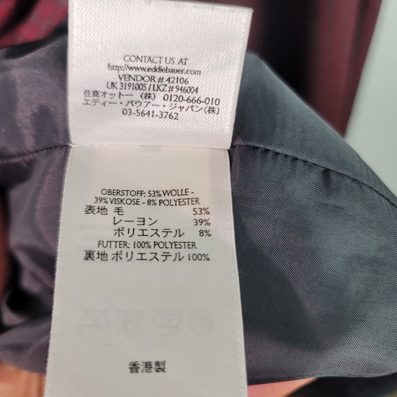 Eddie Bauer maroon plaid vintage wrap maxi dress with pockets Size large - Picture 6 of 14